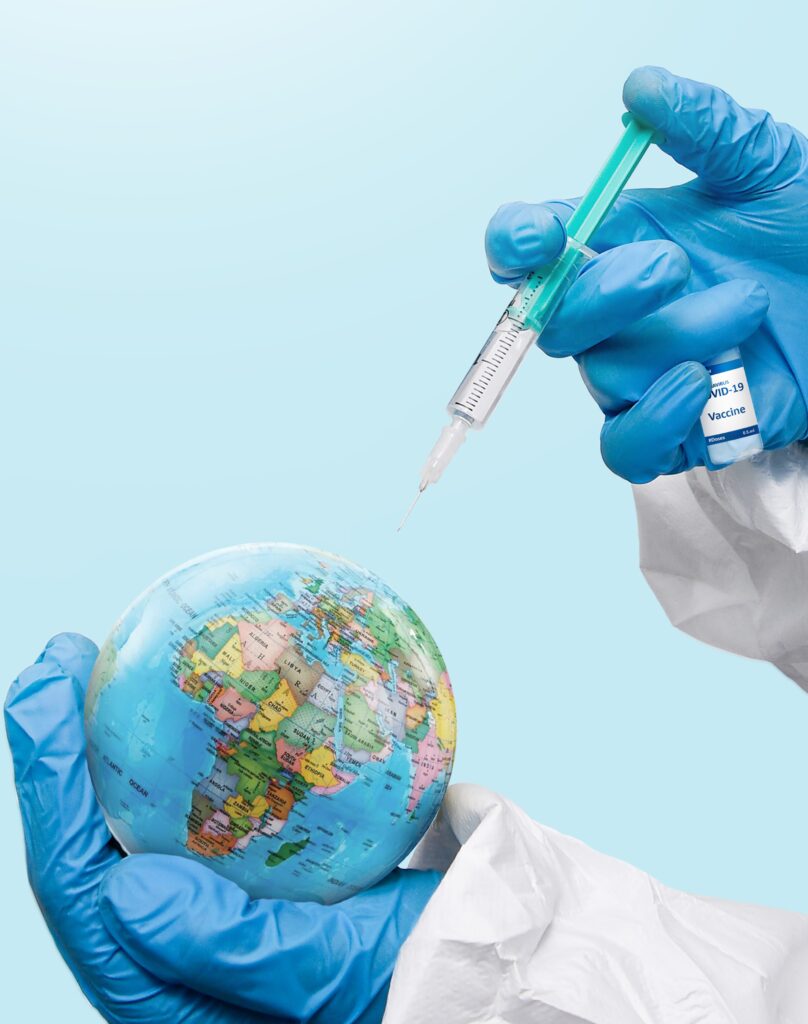 Health News global map illustrating mpox outbreak monitoring and case distribution.